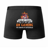 Caleçon Une légende Te Forma Gaming - Dos - Humour Boxer Coton Motif Métier Idée Cadeau Anniversaire Noël Homme