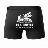 Caleçon Une légende Te Forma Badminton - Dos - Humour Boxer Coton Motif Métier Idée Cadeau Anniversaire Noël Homme
