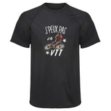 Maillot de Sport Homme VTT Copie Jpeux Pas - T-Shirt Respirant Polyester Manches Courtes - Cadeau Sportif Anniversaire Noël Fête des Pères
