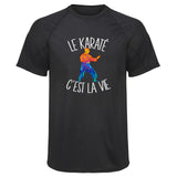Maillot de Sport Homme Karate Cest la Vie - T-Shirt Respirant Polyester Manches Courtes - Cadeau Sportif Anniversaire Noël Fête des Pères