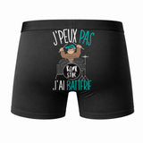 Caleçon J'peux Pas J'Ai Batterie - Humour Boxer Coton Idée Cadeau