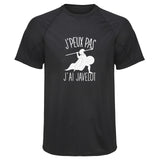 Maillot de Sport Homme Javelot Copie Jpeux Pas - T-Shirt Respirant Polyester Manches Courtes - Cadeau Sportif Anniversaire Noël Fête des Pères