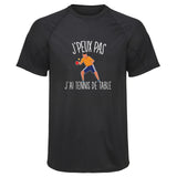 Maillot de Sport Homme Tennis de Table Copie Jpeux Pas - T-Shirt Respirant Polyester Manches Courtes - Cadeau Sportif Anniversaire Noël Fête des Pères
