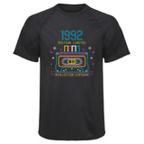 Maillot de Sport Homme 1992 Edition Limitee - T-Shirt Respirant Polyester Manches Courtes - Cadeau Sportif Anniversaire Noël Fête des Pères