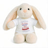 Peluche Lapin Bébé Doudou Futur Meilleur Chef de Chantier Cadeau Naissance Garçon Nouveau-Né Baby Shower
