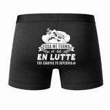 Caleçon Une légende Te Forma Lutte - Dos - Humour Boxer Coton Motif Métier Idée Cadeau Anniversaire Noël Homme