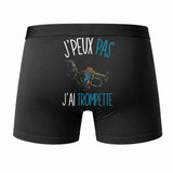Caleçon J'peux Pas J'Ai Trompette - Humour Boxer Coton Idée Cadeau