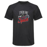 Maillot de Sport Homme Squash Copie Jpeux Pas - T-Shirt Respirant Polyester Manches Courtes - Cadeau Sportif Anniversaire Noël Fête des Pères