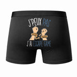 Caleçon J'peux Pas J'Ai Escape Game - Humour Boxer Coton Idée Cadeau
