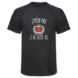 Maillot de Sport Homme Foot Us Copie Jpeux Pas - T-Shirt Respirant Polyester Manches Courtes - Cadeau Sportif Anniversaire Noël Fête des Pères