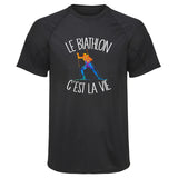 Maillot de Sport Homme Biathlon Cest la Vie - T-Shirt Respirant Polyester Manches Courtes - Cadeau Sportif Anniversaire Noël Fête des Pères