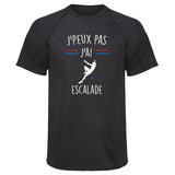 Maillot de Sport Homme Escalade Jpeux Pas - T-Shirt Respirant Polyester Manches Courtes - Cadeau Sportif Anniversaire Noël Fête des Pères
