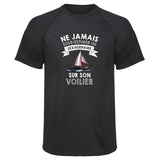 Maillot de Sport Homme Voilier Sexagenaire Homme - T-Shirt Respirant Polyester Manches Courtes - Cadeau Sportif Anniversaire Noël Fête des Pères