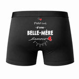 Caleçon Belle-Mère d'amour - Dos - Humour Boxer Coton Motif Métier Idée Cadeau Anniversaire Noël Homme