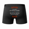 Caleçon Un Emilien Aussi génial - Dos - Humour Boxer Coton Motif Métier Idée Cadeau Anniversaire Noël Homme