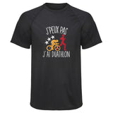 Maillot de Sport Homme Duathlon Copie Jpeux Pas - T-Shirt Respirant Polyester Manches Courtes - Cadeau Sportif Anniversaire Noël Fête des Pères
