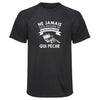 Maillot de Sport Homme Peche Copie Quarantenaire Homme - T-Shirt Respirant Polyester Manches Courtes - Cadeau Sportif Anniversaire Noël Fête des Pères