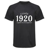 Maillot de Sport Homme 1920 Cuvee Grand Cru - T-Shirt Respirant Polyester Manches Courtes - Cadeau Sportif Anniversaire Noël Fête des Pères