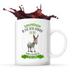 Idée Mug Cadeau Travail Métier Humour Collègue Femme Anniversaire Noël (Âne, Mug Standard)