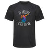 Maillot de Sport Homme Volley Cest la Vie - T-Shirt Respirant Polyester Manches Courtes - Cadeau Sportif Anniversaire Noël Fête des Pères