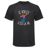 Maillot de Sport Homme Volley Cest la Vie - T-Shirt Respirant Polyester Manches Courtes - Cadeau Sportif Anniversaire Noël Fête des Pères