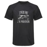 Maillot de Sport Homme Marathon Copie Jpeux Pas - T-Shirt Respirant Polyester Manches Courtes - Cadeau Sportif Anniversaire Noël Fête des Pères