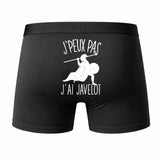 Caleçon J'peux Pas J'Ai Javelot - Humour Boxer Coton Idée Cadeau