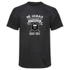Maillot de Sport Homme Ski Octogenaire Homme - T-Shirt Respirant Polyester Manches Courtes - Cadeau Sportif Anniversaire Noël Fête des Pères