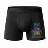 Caleçon Edition limité 1946 - Face - Humour Boxer Coton Motif Métier Idée Cadeau Anniversaire Noël Homme