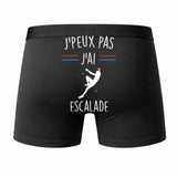 Caleçon J'peux Pas J'Ai Escalade - Humour Boxer Coton Idée Cadeau