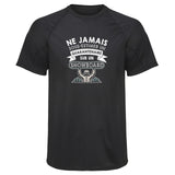Maillot de Sport Homme Snowboard Copie Quarantenaire Homme - T-Shirt Respirant Polyester Manches Courtes - Cadeau Sportif Anniversaire Noël Fête des Pères