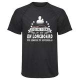 Maillot de Sport Homme Longboard Une Legende Tu Deviendras - T-Shirt Respirant Polyester Manches Courtes - Cadeau Sportif Anniversaire Noël Fête des Pères