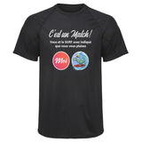 Maillot de Sport Homme Surf - T-Shirt Respirant Polyester Manches Courtes - Cadeau Sportif Anniversaire Noël Fête des Pères