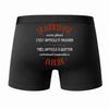 Caleçon Un Agriculteur Aussi génial - Dos - Humour Boxer Coton Motif Métier Idée Cadeau Anniversaire Noël Homme