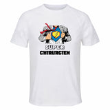 Maillot de Sport Homme Super Chirurgien - T-Shirt Respirant Polyester Manches Courtes - Cadeau Sportif Anniversaire Noël Fête des Pères