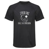 Maillot de Sport Homme Balle Au Tambourin Copie Jpeux Pas - T-Shirt Respirant Polyester Manches Courtes - Cadeau Sportif Anniversaire Noël Fête des Pères
