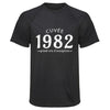 Maillot de Sport Homme 1982 Cuvee Grand Cru - T-Shirt Respirant Polyester Manches Courtes - Cadeau Sportif Anniversaire Noël Fête des Pères