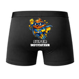 Caleçon Super INSTITUTEUR - Dos - Humour Boxer Coton Motif Métier Idée Cadeau Anniversaire Noël Homme