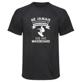 Maillot de Sport Homme Wakeboard Copie Quinquagenaire Homme - T-Shirt Respirant Polyester Manches Courtes - Cadeau Sportif Anniversaire Noël Fête des Pères
