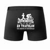 Caleçon Une légende Te Forma Triathlon - Dos - Humour Boxer Coton Motif Métier Idée Cadeau Anniversaire Noël Homme