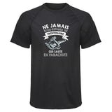 Maillot de Sport Homme Homme Trentenaire Parachute - T-Shirt Respirant Polyester Manches Courtes - Cadeau Sportif Anniversaire Noël Fête des Pères