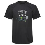 Maillot de Sport Homme Tennis 2 Copie Jpeux Pas - T-Shirt Respirant Polyester Manches Courtes - Cadeau Sportif Anniversaire Noël Fête des Pères