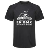 Maillot de Sport Homme BMX Une Legende Tu Deviendras - T-Shirt Respirant Polyester Manches Courtes - Cadeau Sportif Anniversaire Noël Fête des Pères