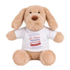 Doudou bébé Chien Futur Meilleur Journaliste Peluche Cadeau Naissance Nouveau-né Baby Shower Garçon