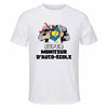 Maillot de Sport Homme Super Moniteur D Auto-Ecole - T-Shirt Respirant Polyester Manches Courtes - Cadeau Sportif Anniversaire Noël Fête des Pères