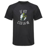 Maillot de Sport Homme VTT Cest la Vie - T-Shirt Respirant Polyester Manches Courtes - Cadeau Sportif Anniversaire Noël Fête des Pères