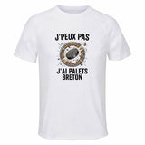 Maillot de Sport Homme Palais Breton J'peux Pas - T-Shirt Respirant Polyester Manches Courtes - Cadeau Sportif Anniversaire Noël Fête des Pères