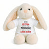 Peluche Lapin Bébé Doudou Je Veux Devenir Psychologue comme Maman Cadeau Naissance Nouveau-Né Baby Shower