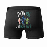 Caleçon J'peux Pas J'Ai Laser Game - Humour Boxer Coton Idée Cadeau
