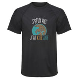 Maillot de Sport Homme Kitesurf Copie Jpeux Pas - T-Shirt Respirant Polyester Manches Courtes - Cadeau Sportif Anniversaire Noël Fête des Pères